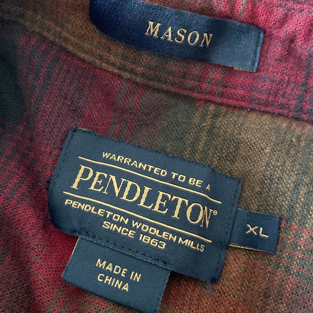 Pendleton Multicolor Plaid Casual Button Down Shi… - image 5